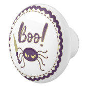 Boo lustige Halloween-Spielmesser-Hand Keramikknauf (Rechts)