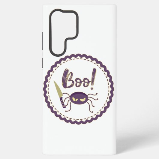 Boo lustige Halloween-Spielmesser-Hand Samsung Galaxy Hülle (Rückseite)