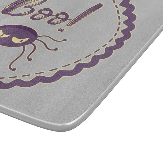 Boo lustige Halloween-Spielmesser-Hand Schneidebrett (Ecke)
