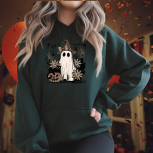Boo Magic Vibes Boho Floral Geist  Hoodie