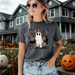 Boo Magic Vibes Boho Floral Geist T-Shirt