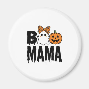 Boo Mama Halloween-Geist-Kürbis-Bogen-Design Magnet