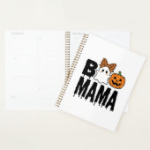 Boo Mama Halloween-Geist-Kürbis-Bogen-Design Planer (Anzeige)