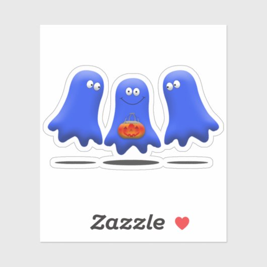 Boo Man Ghost Group Aufkleber (Blatt)