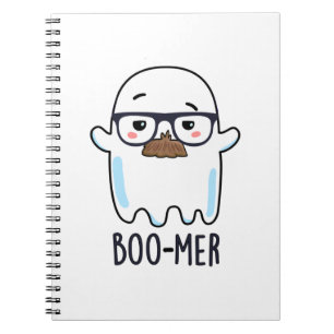 Boo-mer Funny Funny Middle Aged Ghost Pun Notizblock
