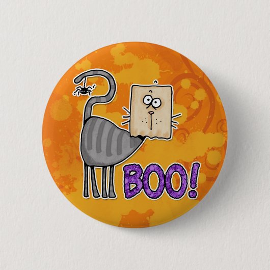 Boo-Miezekatze Button (Vorderseite)