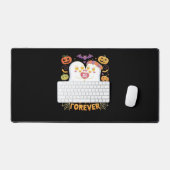 Boo Mine Forever Niedlich Ghosts Black Cat Liebe H Schreibtischunterlage (Tastatur & Maus)