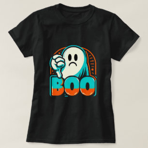 Boo missbilligt Grumpy Halloween Ghost-Design T-Shirt