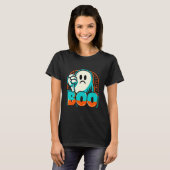 Boo missbilligt Grumpy Halloween Ghost-Design T-Shirt (Vorne ganz)