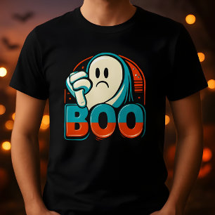 Boo missbilligt Grumpy Halloween Ghost-Design T-Shirt