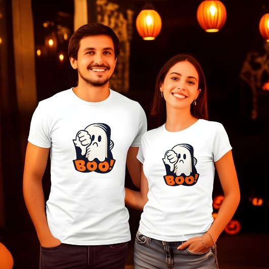 Boo missbilligt Grumpy Halloween Ghost-Design T-Shirt