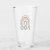 Boo mit fliegenden Fledermäusen und Regenbogen Glas (Rückseite)