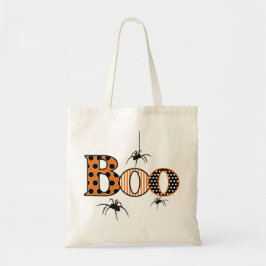 BOO mit Spiders Halloween Tragetasche