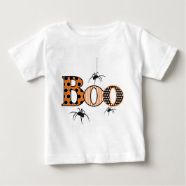 BOO mit Spinnen Halloween Baby T-shirt