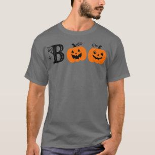 Boo mit Spinnen und Pumpkin lustige Kostüme glückl T-Shirt