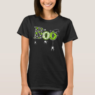 Boo mit Spinnen und Rotzhut Halloween T-Shirt