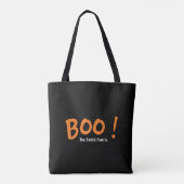 Boo! Moderner benutzerdefinierter Halloween-Name Tasche (Rückseite)