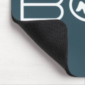 Boo Mousepad, Blau und Weiß Mousepad (Ecke)