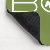 Boo Mousepad, grün und weiß Mousepad (Ecke)