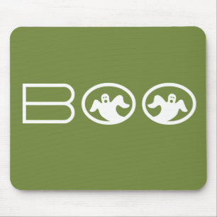 Boo Mousepad, grün und weiß Mousepad