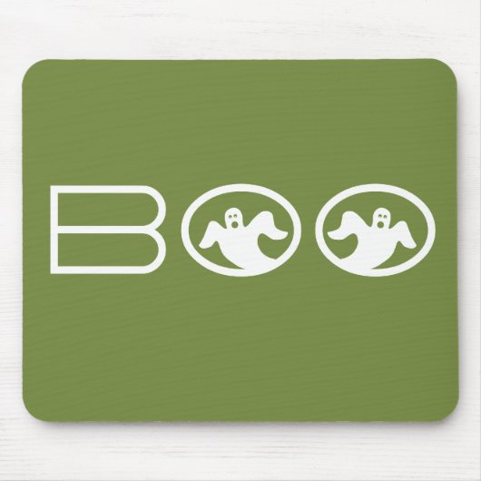 Boo Mousepad, grün und weiß Mousepad (Vorne)