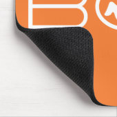Boo Mousepad, Orange und Weiß Mousepad (Ecke)