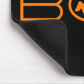 Boo Mousepad, Schwarz und Orange Mousepad (Ecke)