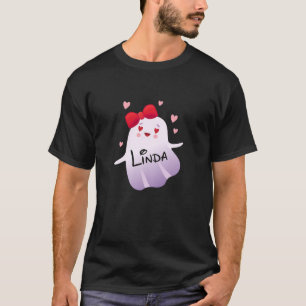 Boo Name Linda Initials Ghosts Halloween Kostüm K T-Shirt