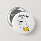 Boo-nana Funny Ghost Banana Pun Button (Vorne & Hinten)