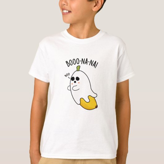 Boo-nana Funny Ghost Banana Pun T-Shirt (Vorderseite)