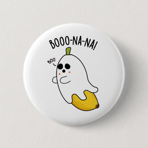 Boo-nana Lustiger Geist-Banane-Wortspiel  Button