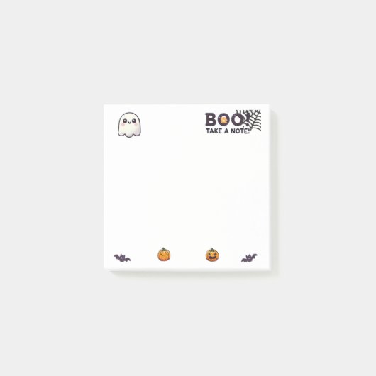 Boo! Nehmen Sie eine Notiz - Halloween Post-it-Not (Vorderseite)
