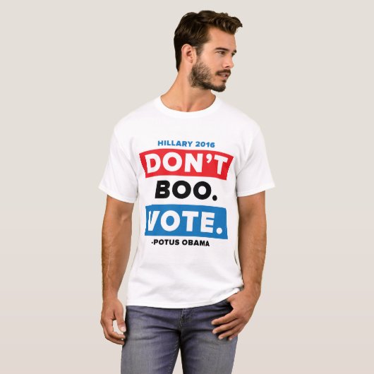 Boo nicht. Abstimmung T-Shirt (Vorne ganz)