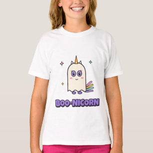 Boo-nicorn Süßes Einhorn Gespenst Kinder Halloween T-Shirt