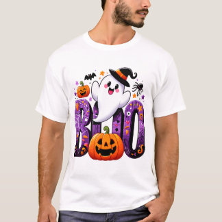 Boo Niedlich Ghost Halloween Design T-Shirt