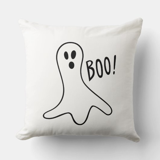 Boo niedlich Ghost Halloween Kissen (Vorderseite)