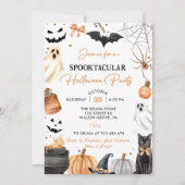 Boo Niedlich Ghost Halloween-Party Pumpkin Einladung (Vorderseite)