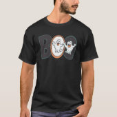 Boo Niedlich Halloween Ghosts Fun & Spooky T-Shirt (Vorderseite)