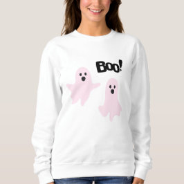 Boo Niedlich Halloween Pink Ghosts Spooky Sweatshirt