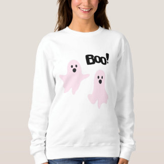 Boo Niedlich Halloween Pink Ghosts Spooky Sweatshirt