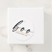 Boo Niedlich Happy Halloween White Geschenkanhänger (Beispiel)