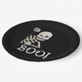 Boo! Niedlich Hiding Peekaboo Beängstigend Kids Ha Pappteller (Schrägansicht)