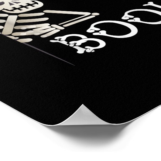 Boo! Niedlich Hiding Peekaboo Beängstigend Kids Ha Poster (Ecke)