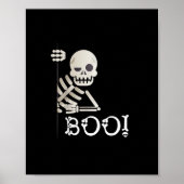 Boo! Niedlich Hiding Peekaboo Beängstigend Kids Ha Poster (Vorne)
