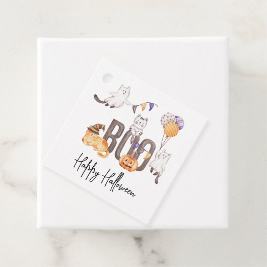 Boo Niedlich Kid's Happy Halloween Katzen Ghosts P Geschenkanhänger (Beispiel)