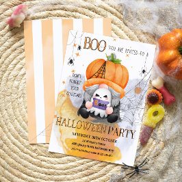 BOO niedlich Orage Gnome spuke Kinder Halloween-Pa Einladung