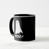 Boo! Niedliche Halloween-Geist-Halloween-Tasse Tasse (Vorderseite Links)