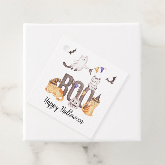 Boo Niedliche Katzen Frohe Halloween Geister Kid's Geschenkanhänger (Beispiel)