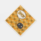 Boo!, niedliche Spinne & Spinne - Web gemustert Serviette (Ecke)