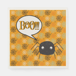 Boo!, niedliche Spinne & Spinne - Web gemustert Serviette